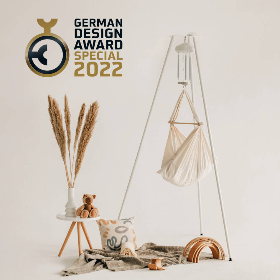 Federwiege für Babys in Beige